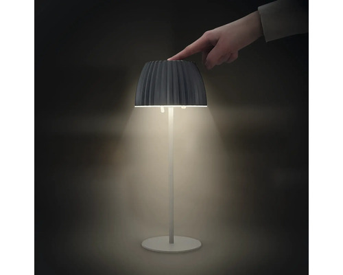Lampe de table décorative avec capteur tactile et main
