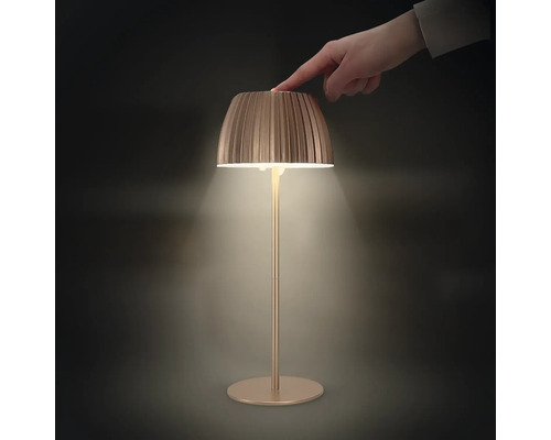 Lampe de table décorative avec capteur tactile et lumière.