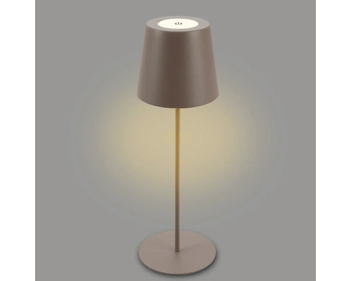 Vue de dessus d''une lampe de table avec abat-jour et pied