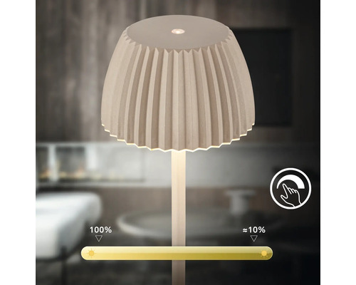Lampe de table avec fonction de variation