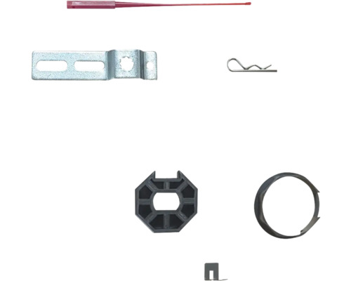 Diverses pièces de montage pour volets roulants