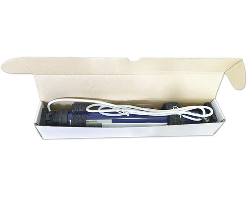 Moteur tubulaire dans un emballage ouvert