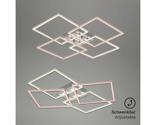 Plafonnier ajustable avec éléments carrés