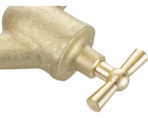 Robinet en laiton avec poignée cruciforme