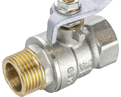 Robinet à boisseau sphérique en métal avec raccord fileté