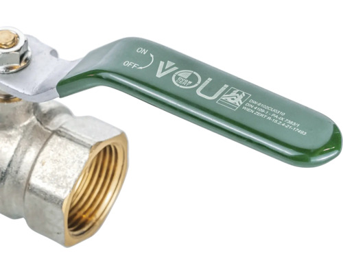 Vanne à boisseau sphérique en laiton avec levier