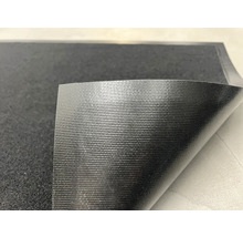 Tapis antidérapant noir avec surface structurée