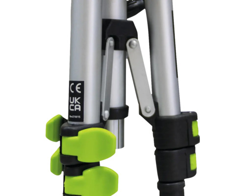 Vue détaillée d''un pied de trépied avec verrouillage de jambe