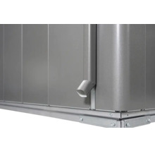 Gerätehaus Biohort Neo 1A Standardtür 180 x 180 cm quarzgrau-metallic