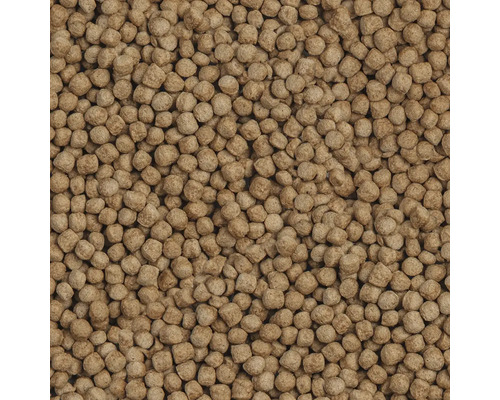 Nahaufnahme von Fischfuttergranulat