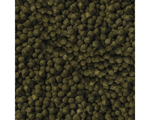 Nahaufnahme von Fischfuttergranulat