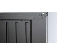 Gerätehaus Biohort HighLine H1 Standardtür 275 x 155 cm silber-metallic