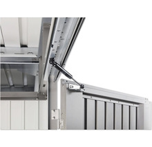Gerätehaus Biohort HighLine H3 Standardtür 275 x 235 cm silber-metallic