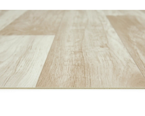 Nahaufnahme von Vinylboden in Holzoptik