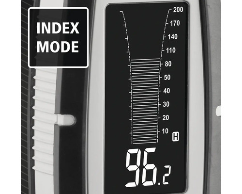 Affichage d''un appareil de mesure en mode index avec affichage numérique