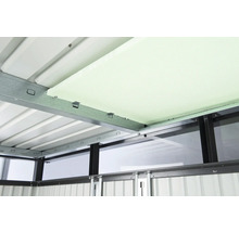 Gartenhaus Biohort HighLine Gr. HS inkl. Regal und Gerätehalter 155 x 275 cm quarzgrau-metallic