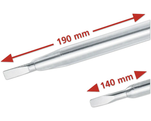 Deux ciseaux à bois, longueur 190 mm et 140 mm