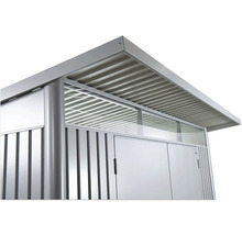 Gartenhaus Biohort AvantGarde Einzeltür Gr. A8 inkl. Regal und Werkzeughalter 260 x 380 cm quarzgrau-metallic