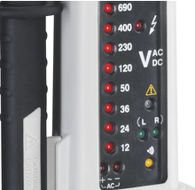 Testeur de tension avec affichage LED pour tension alternative et tension continue