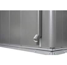 Gartenhaus Biohort Neo 2D Standardtür 347,5 x 235,5 cm silber-metallic