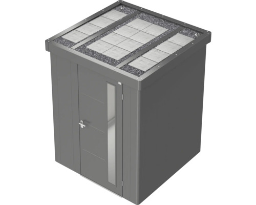 Gartenschrank mit Tür und Flachdach