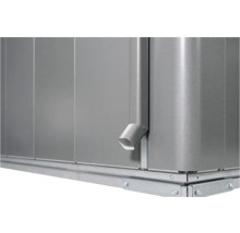 Gerätehaus Biohort Neo 4D Standardtür 348 x 348 cm silber-metallic