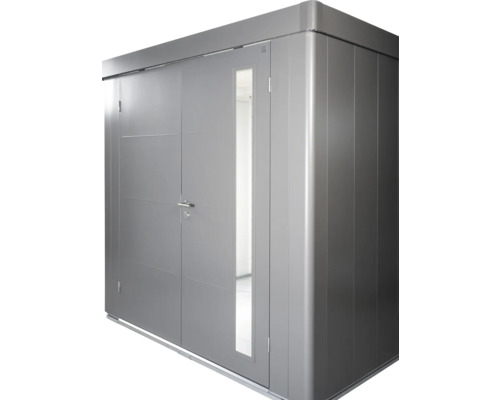 Armoire à outils en métal avec porte et fenêtre
