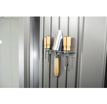 Gerätehaus Biohort Neo 3B Doppeltür 236 x 292 cm silber-metallic