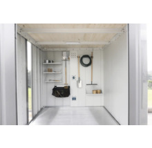 Gerätehaus Biohort Neo 3B Doppeltür 236 x 292 cm silber-metallic