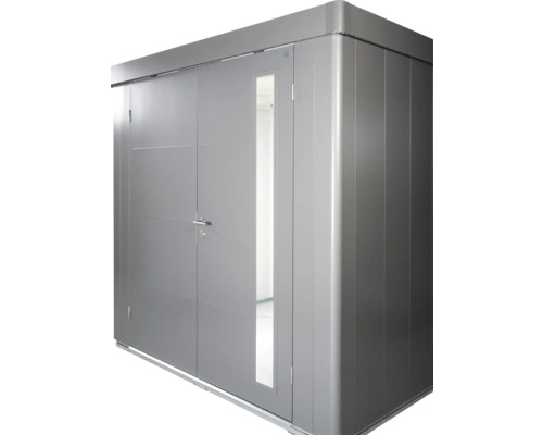 Armoire à outils en métal avec porte et fenêtre