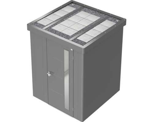 Armoire de jardin avec porte et toit végétalisé