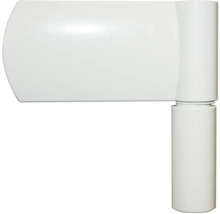 ARON HaustürBasic 3101 Aluminium-Kunststoff-Verbund RAL 9016 verkehrsweiß 1000x2100 mm beidseitig flügelüberdeckend DIN Links inkl.Stoßgriffset,Innendrücker in Edelstahl,Profilzylinder mit 3 Schlüsseln