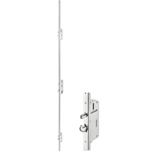 ARON HaustürBasic 3121 Aluminium-Kunststoff-Verbund RAL 7016 anthrazitgrau 1000x2100 mm beidseitig flügelüberdeckend DIN Rechts inkl.Stoßgriffset,Innendrücker in Edelstahl,Profilzylinder mit 3 Schlüsseln