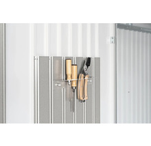 Gartenhaus Biohort AvantGarde Eco A6 Standardtür 260 x 260 cm silber-metallic