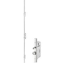 ARON HaustürBasic 3131 Aluminium-Kunststoff-Verbund RAL 7016 anthrazitgrau 1000x2000 mm beidseitig flügelüberdeckend DIN Links inkl.Stoßgriffset,Innendrücker in Edelstahl,Profilzylinder mit 3 Schlüsseln