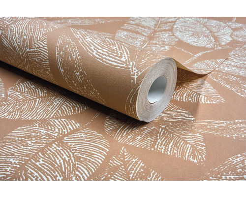 Rouleau de papier peint avec motif de feuilles