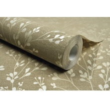 Rouleau de papier peint à motif de feuilles