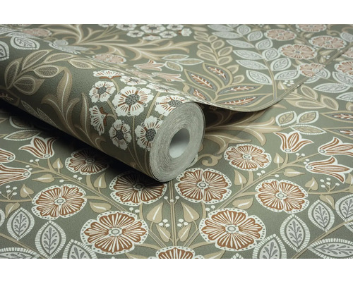 Rouleau de papier peint à motifs floraux