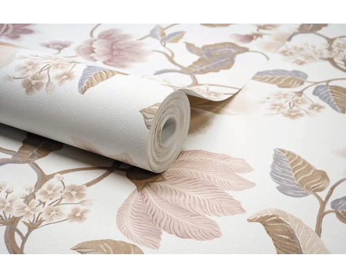 Rouleau de papier peint à motif floral
