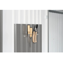 Gartenhaus Biohort AvantGarde Eco A4 Doppeltür 180 x 380 cm quarzgrau-metallic