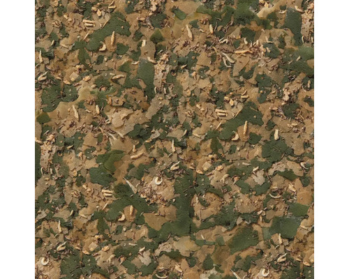 Nahaufnahme von Fischfutterflocken mit Insekten