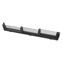 Pare-vent transparent à cadre noir