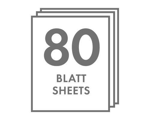 Symbol für 80 Blatt