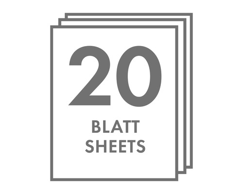 Symbol für 20 Blatt