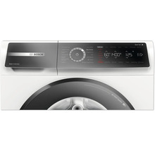Machine à laver Bosch série 8 avec panneau de commande et sélection de programme