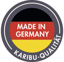 Fabriqué en Allemagne Label de qualité Karibu