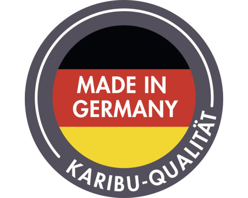 Hergestellt in Deutschland Karibu Qualitätssiegel