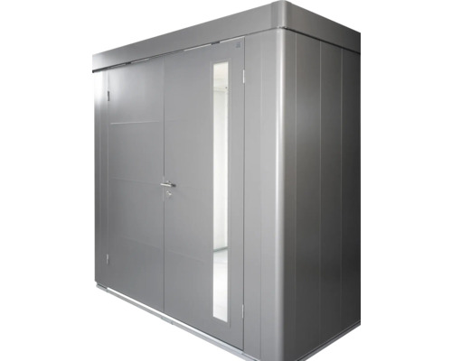 Abri de jardin en métal avec porte et serrure