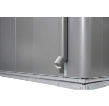 Gartenhaus Biohort Neo 4B Standardtür 235,5 x 347,5 cm silber-metallic