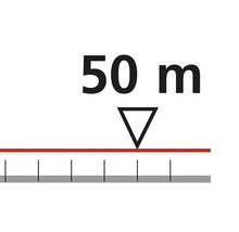 Symbole pour une portée de 50 mètres